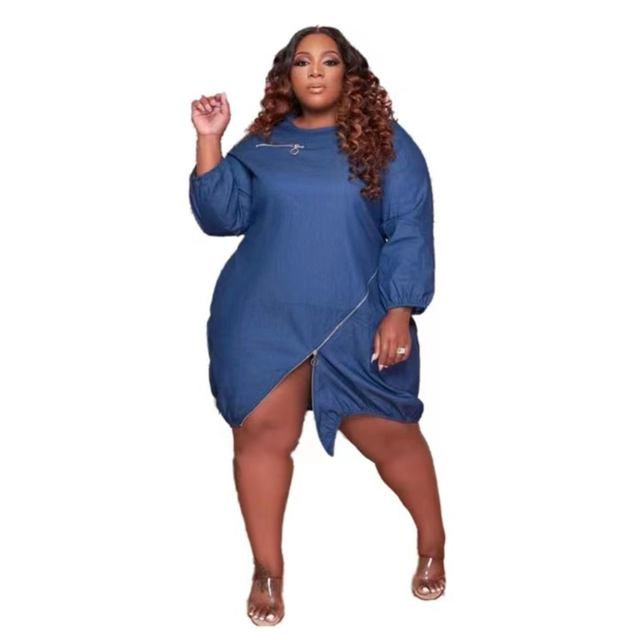 4XL Blue jean dress