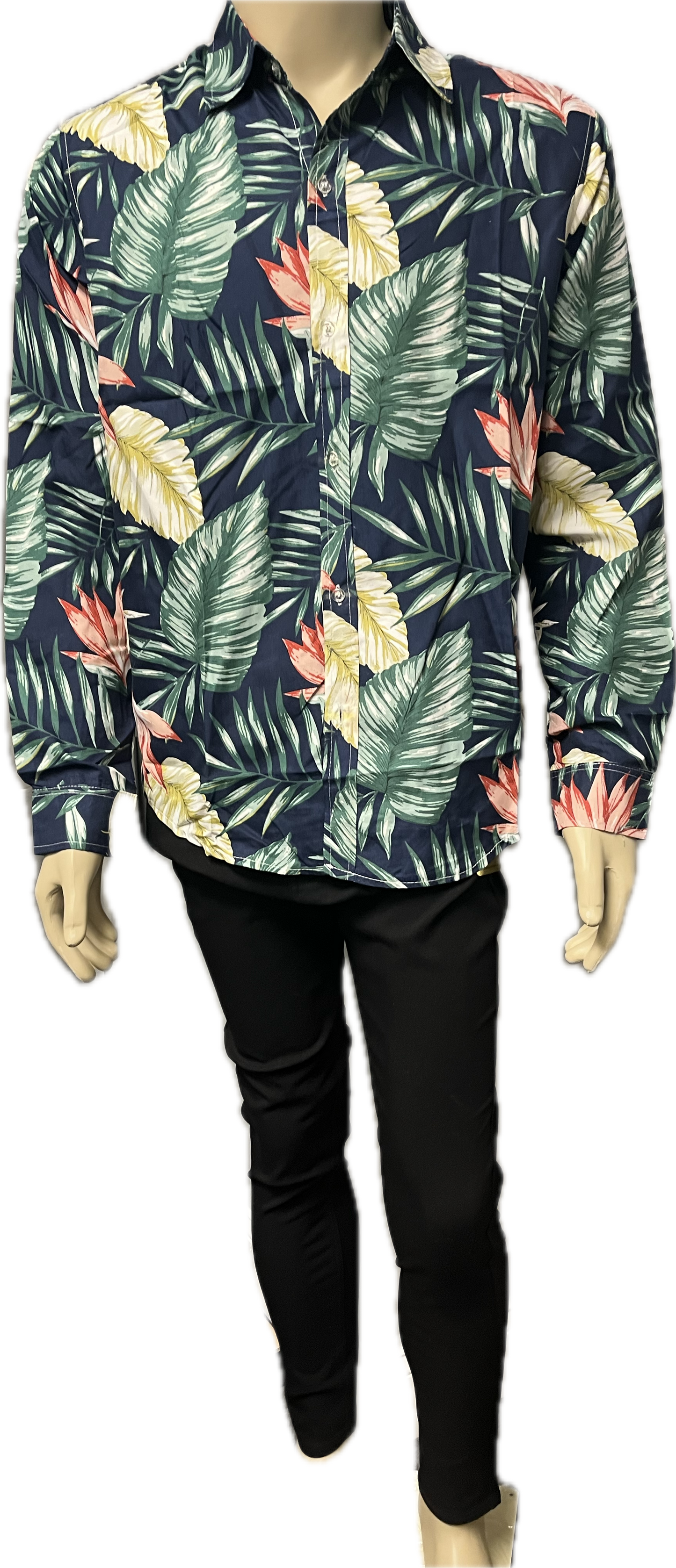 Leaf Printed Button Down Shirts