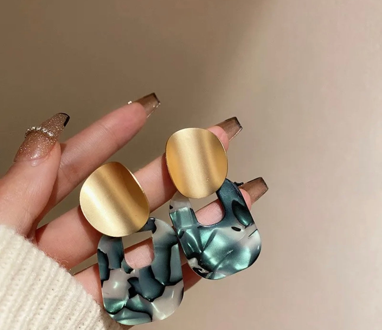 Camo earrings