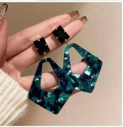 Green earrings