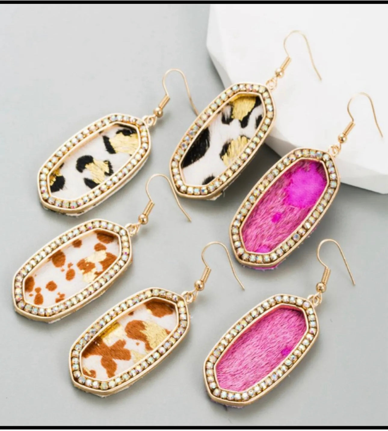 Cow earrings