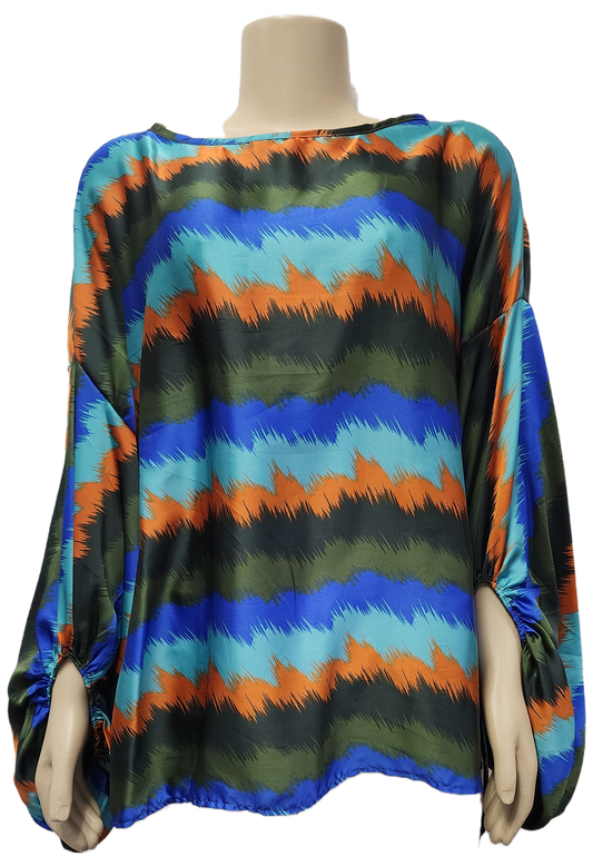 Bubble Sleeves Blouse