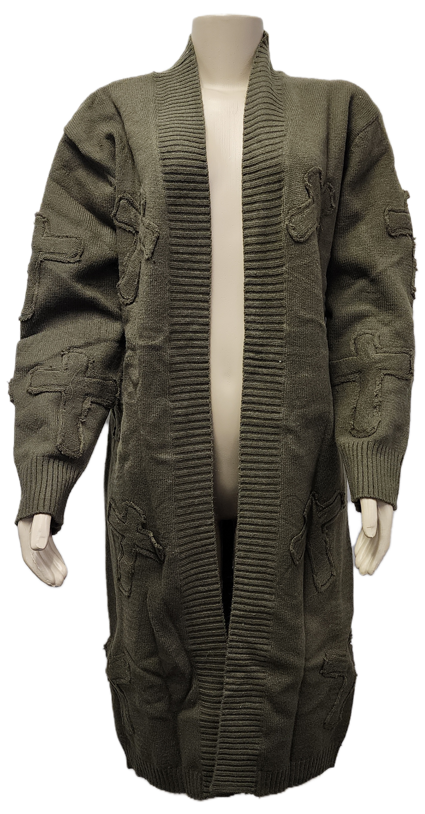 Cardigan Olive Cross