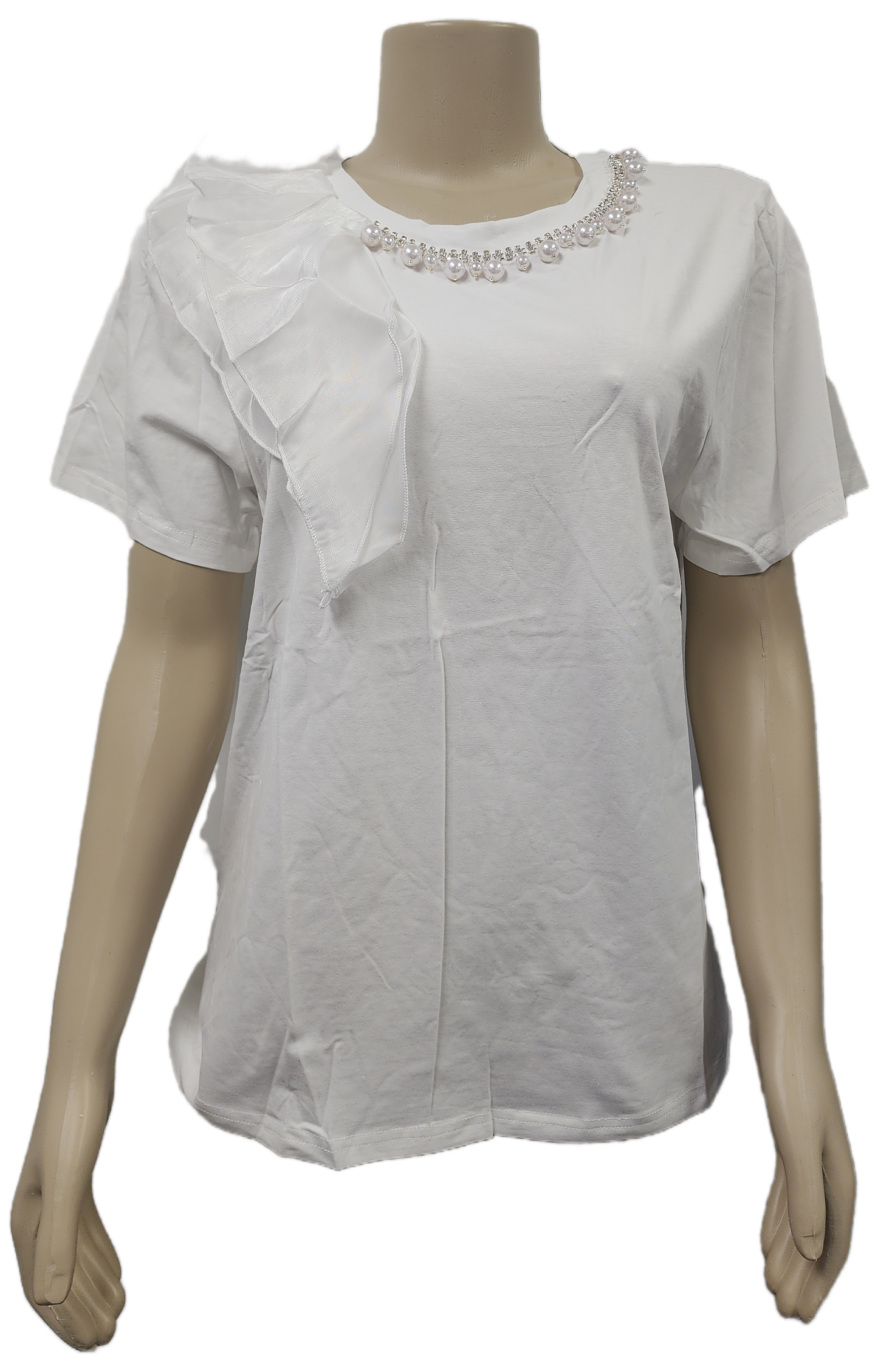 Neck accent shirt