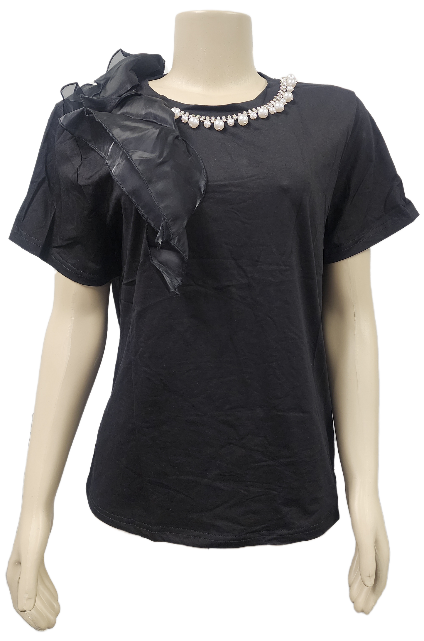 Neck accent shirt