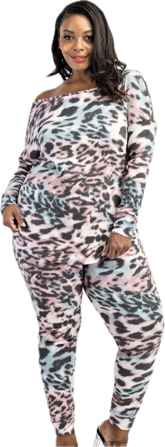 Animal print 2 piece