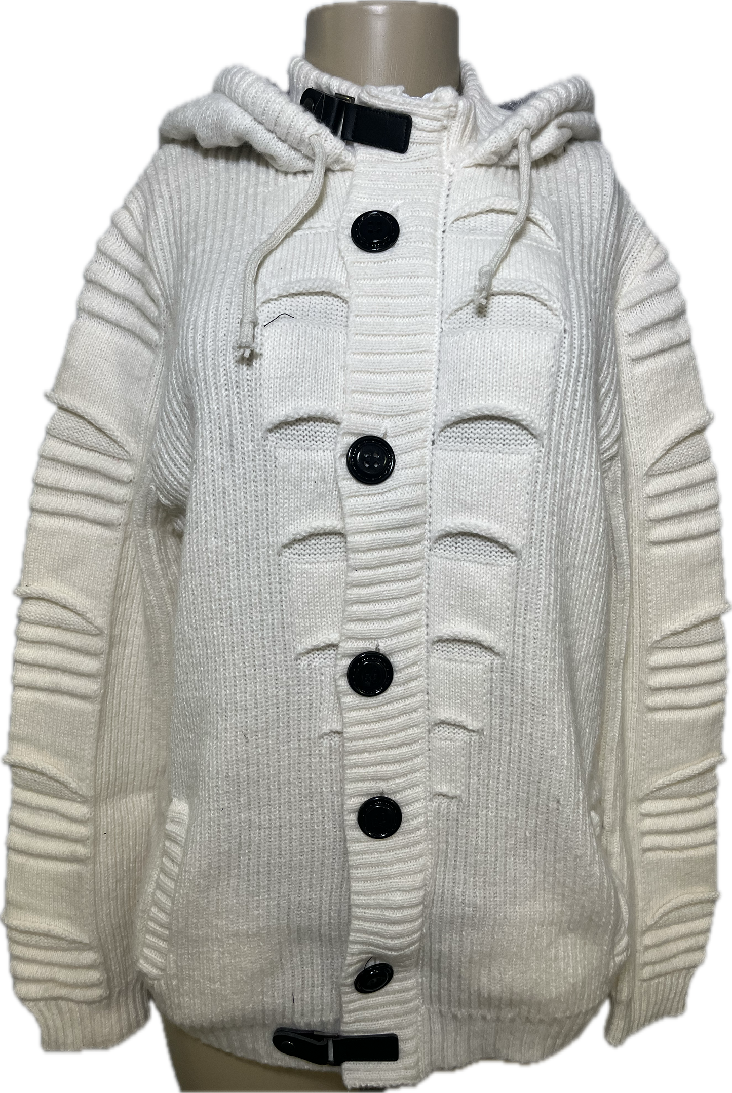 Fluffy Knitted Hoodie