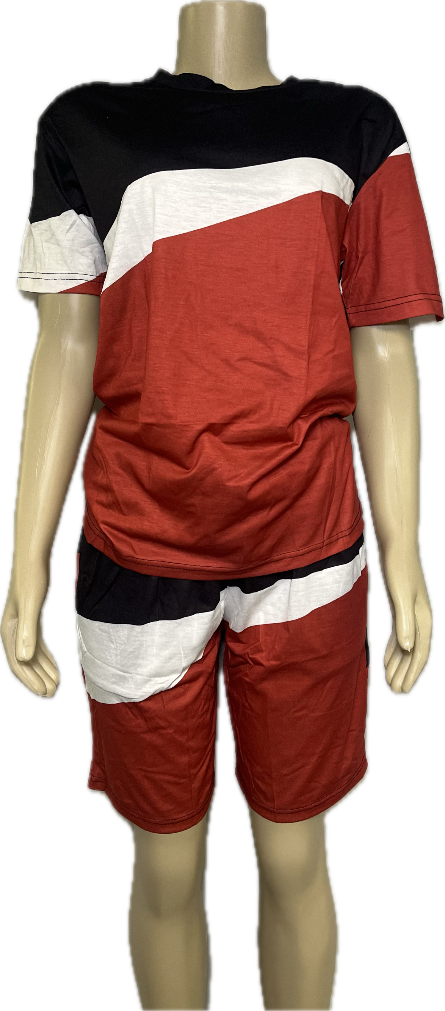 Tri-Colored Short Set