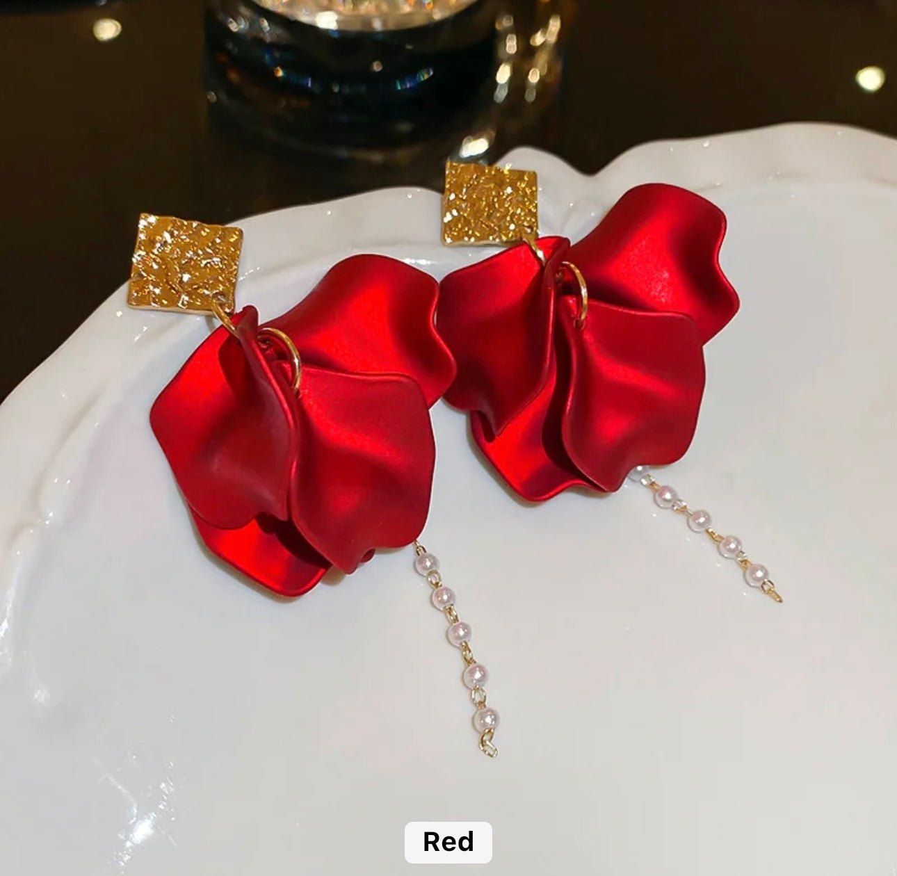 Petal earrings