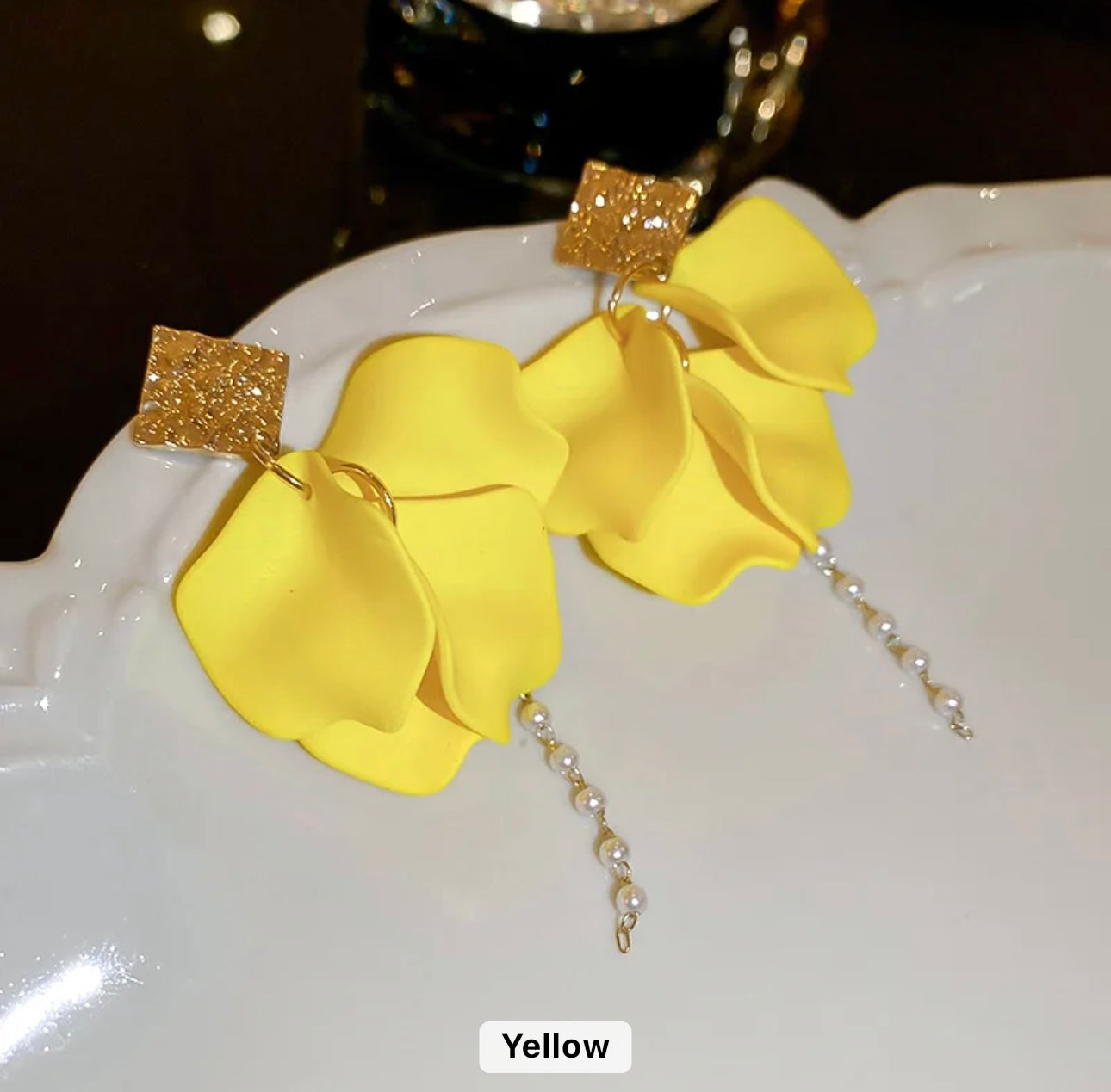 Petal earrings