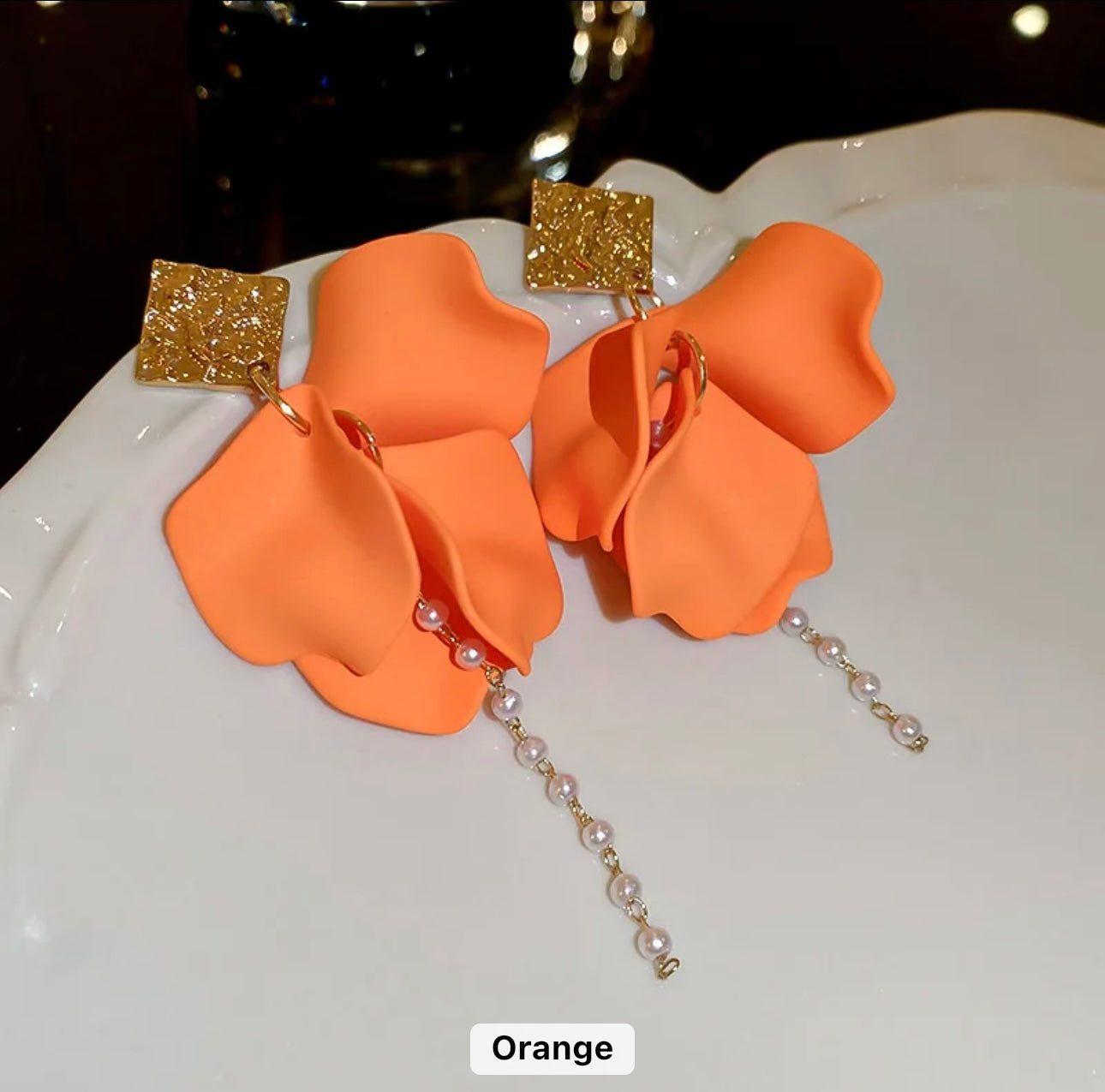 Petal earrings