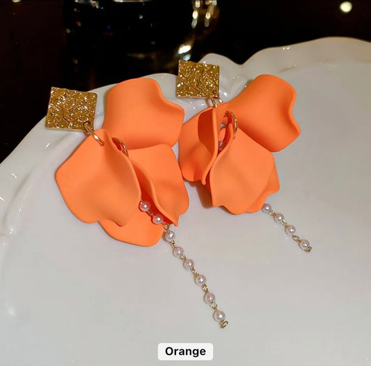 Petal earrings