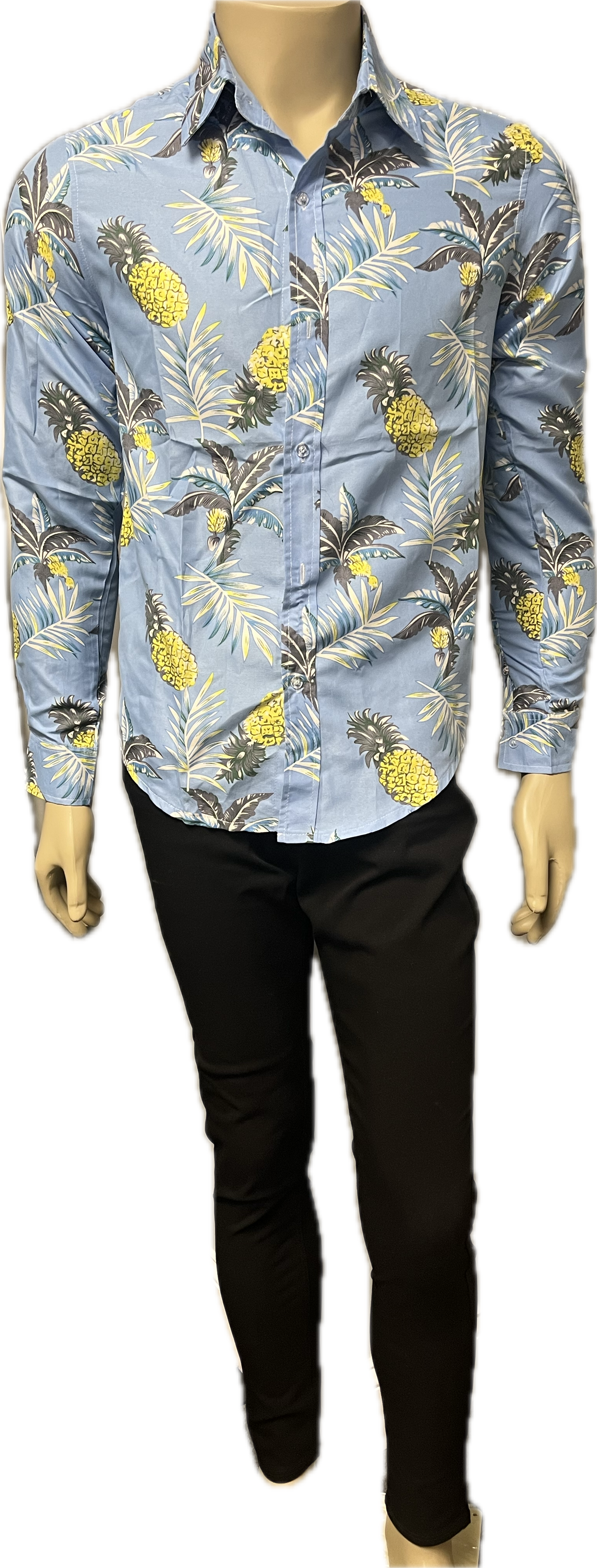 Pineapple Printed Button Down Shirts