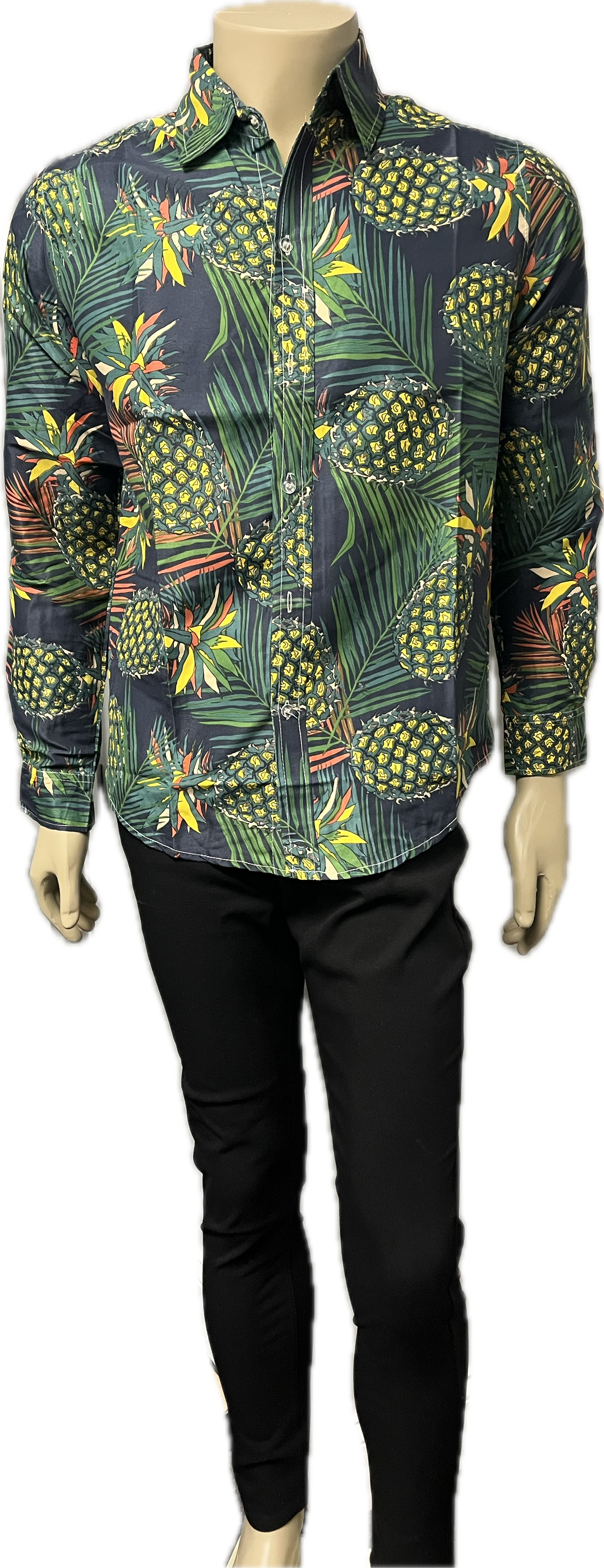 Pineapple Printed Button Down Shirts