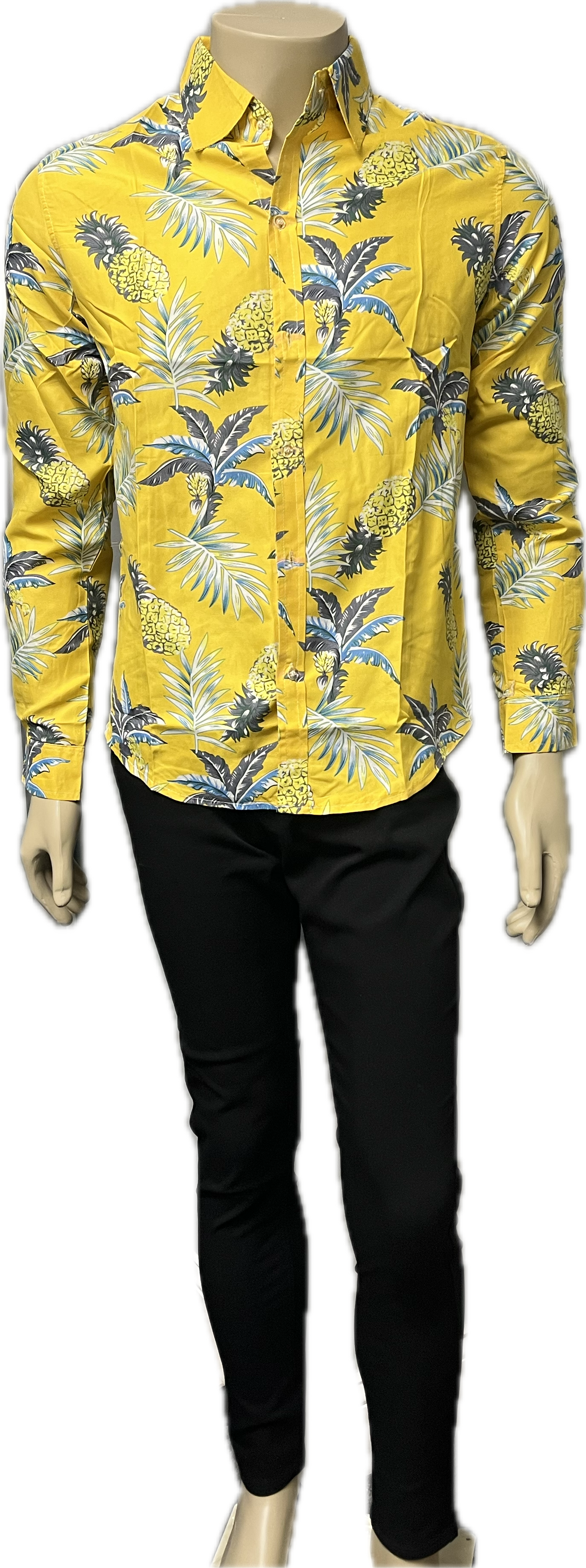Pineapple Printed Button Down Shirts
