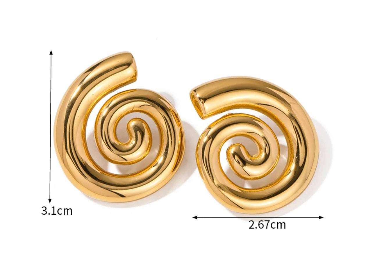 Silver earrings