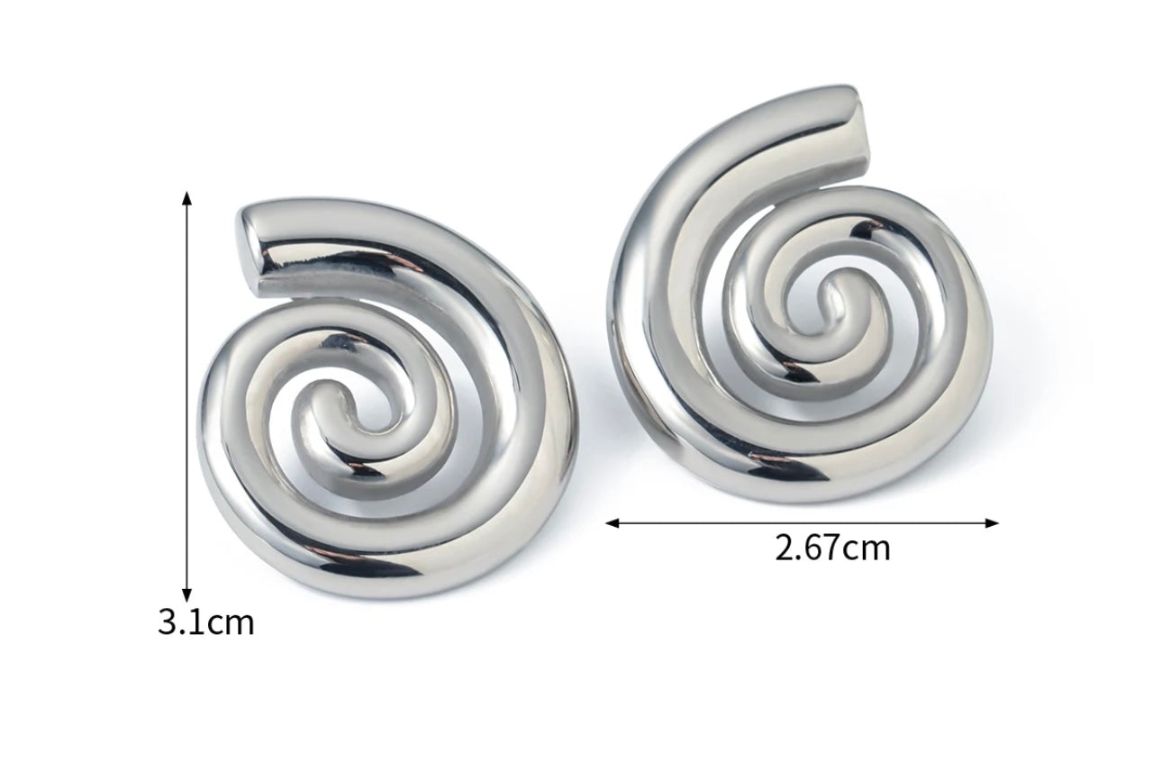 Silver earrings