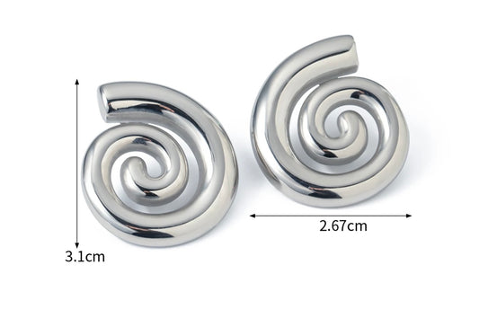 Silver earrings