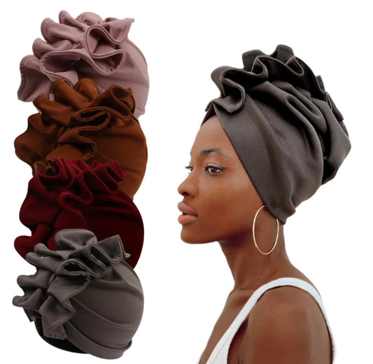 Ruffle turbans