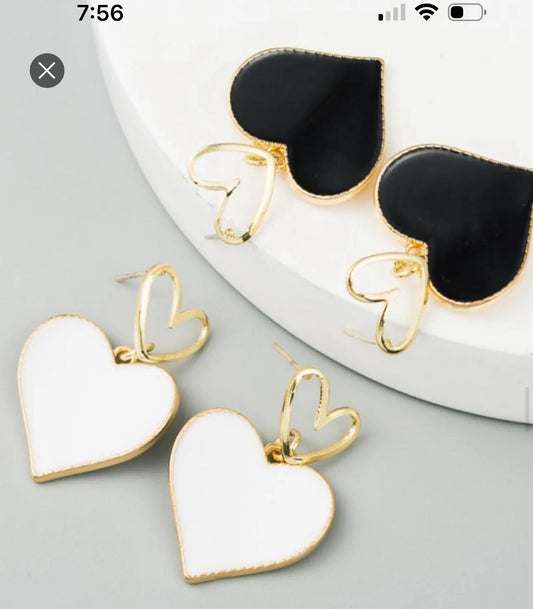 Heart earrings
