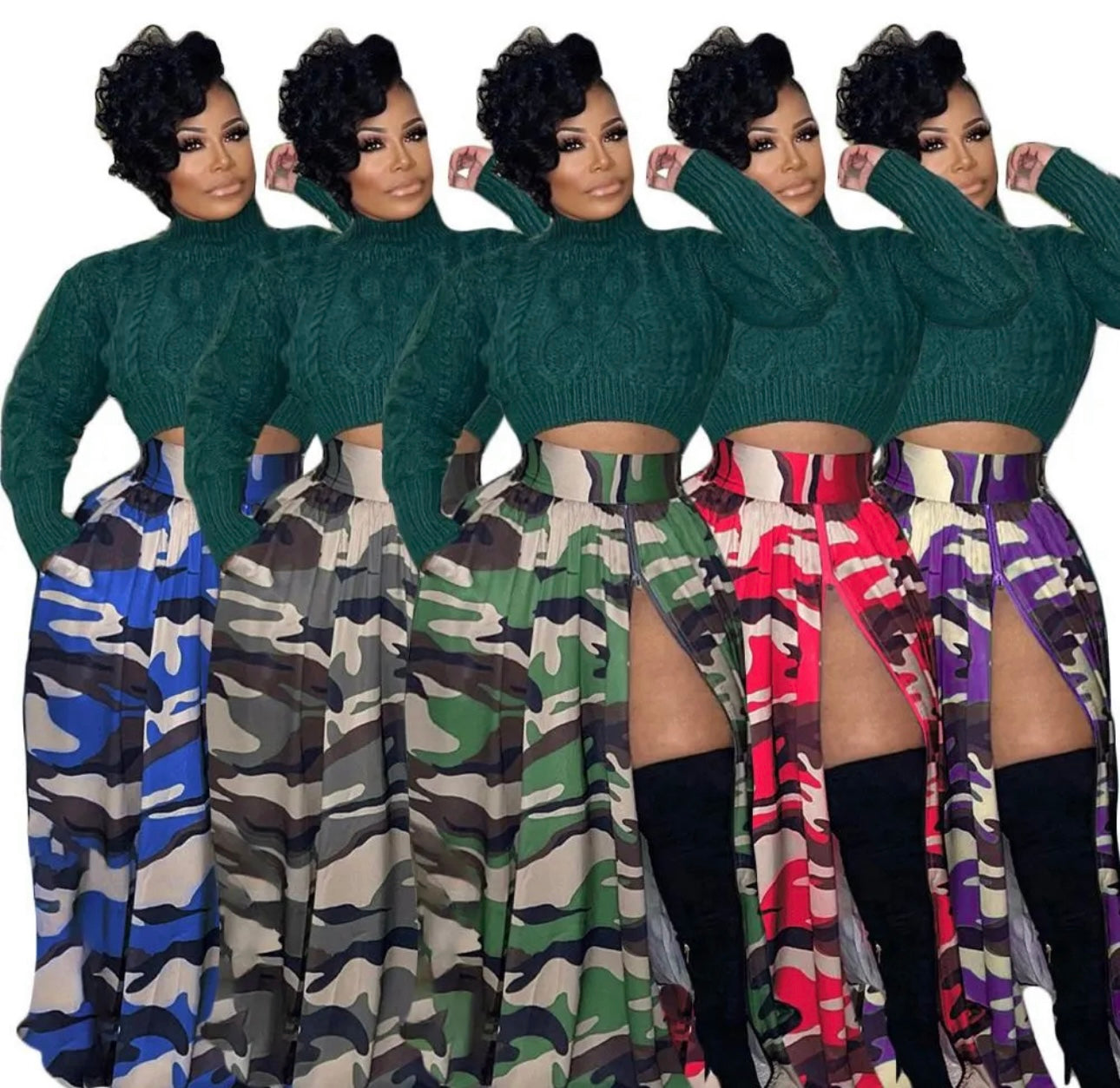Camo skirt
