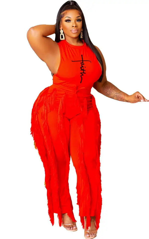 Faith 2 Piece Tassel Set